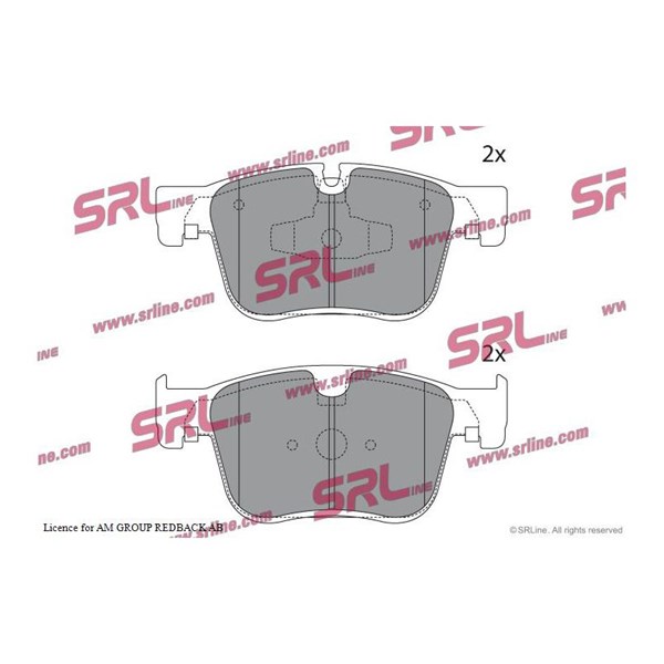Bromsbeläggsats, Framaxel Srline S70-0100 SRLine