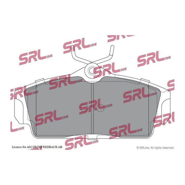 Bromsbeläggsats, Framaxel Srline S70-0106 SRLine