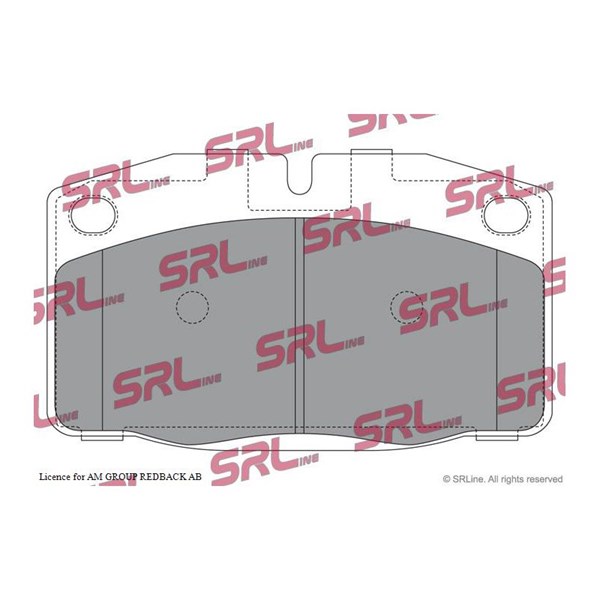 Bromsbeläggsats Solid, Framaxel Srline S70-0114 SRLine