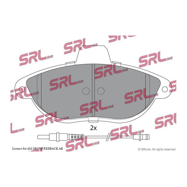 Bromsbeläggsats, Framaxel Srline S70-0127 SRLine