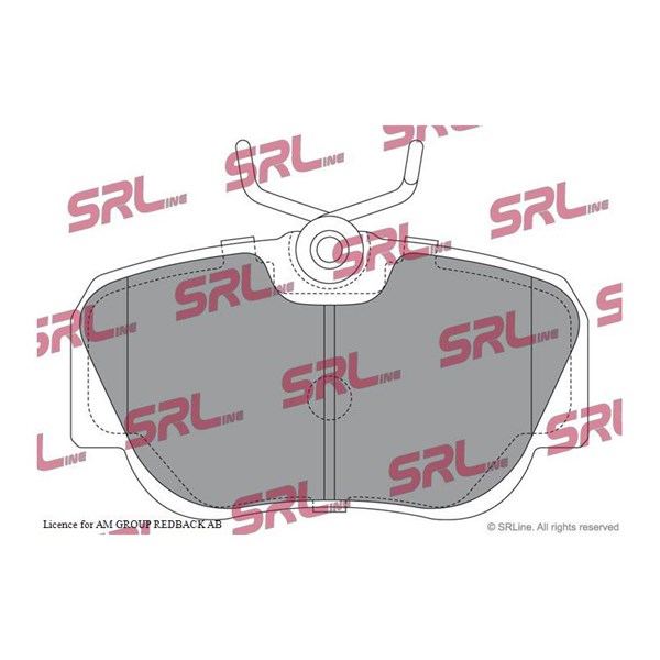 Bromsbeläggsats, Framaxel Srline S70-0152 SRLine