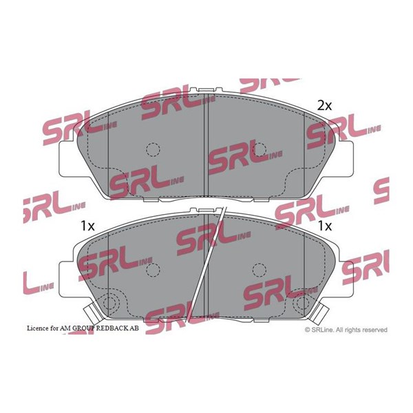 Bromsbeläggsats, Framaxel Srline S70-0158 SRLine