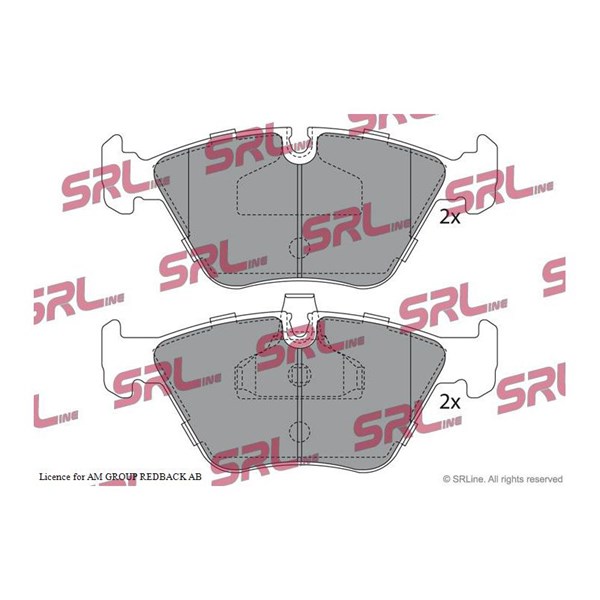 Bromsbeläggsats, Framaxel Srline S70-0197 SRLine
