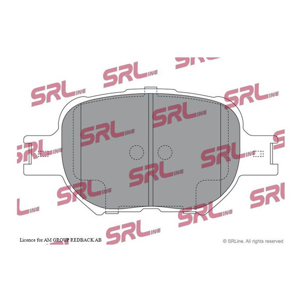 Bromsbeläggsats, Framaxel Srline S70-0268 SRLine