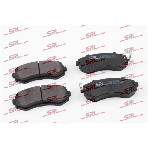 Bromsbeläggsats, Bakaxel, Framaxel Srline S70-0301 SRLine