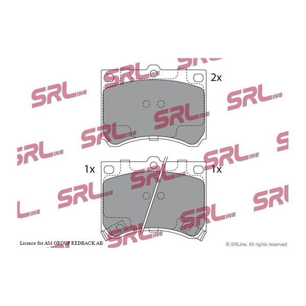 Bromsbeläggsats, Framaxel Srline S70-0316 SRLine