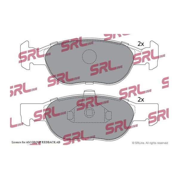 Bromsbeläggsats, Framaxel Srline S70-0330 SRLine