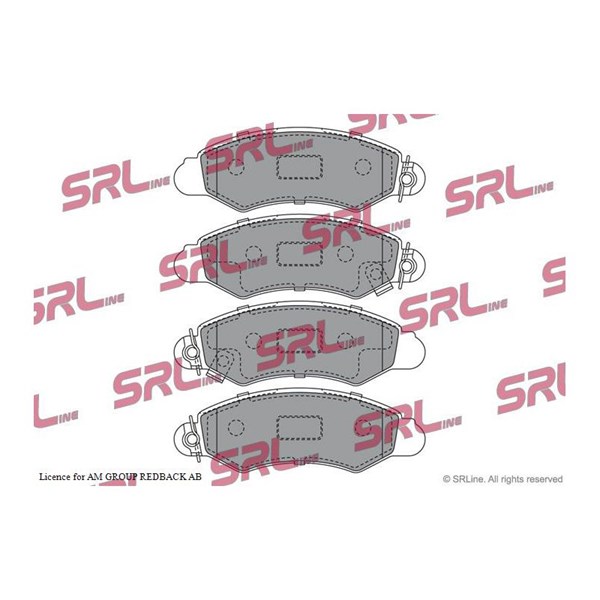 Bromsbeläggsats, Framaxel Srline S70-0422 SRLine