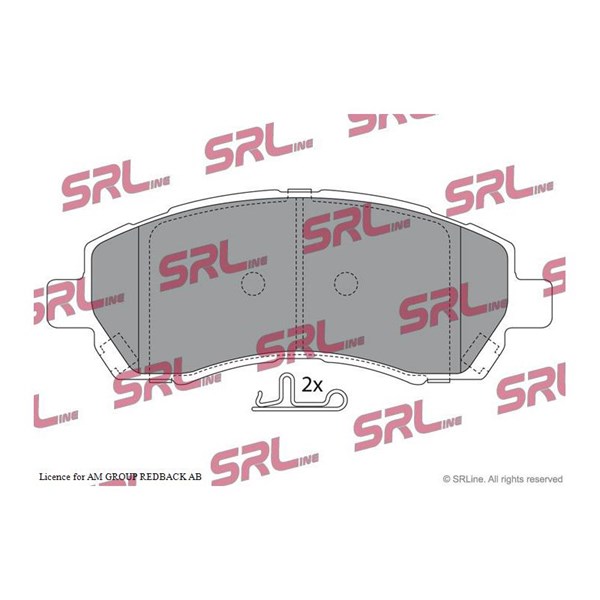 Bromsbeläggsats, Framaxel Srline S70-0424 SRLine