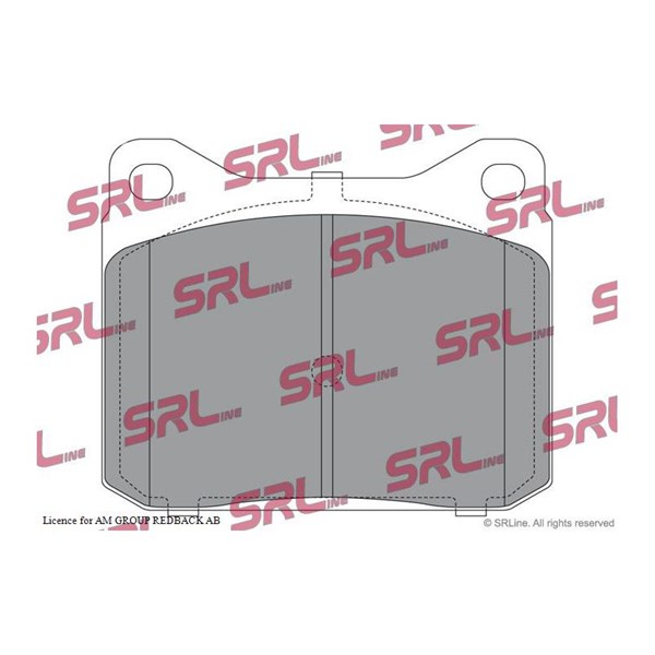 Bromsbeläggsats, Framaxel Srline S70-0440 SRLine