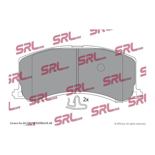 Bromsbeläggsats, Framaxel Srline S70-0457 SRLine