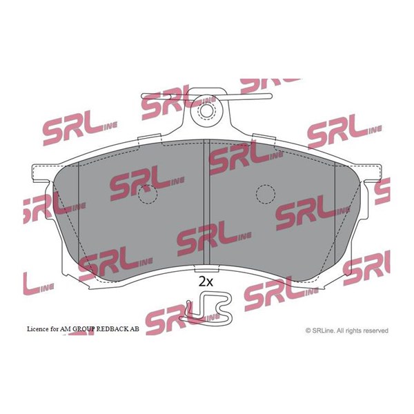Bromsbeläggsats, Framaxel Srline S70-0470 SRLine