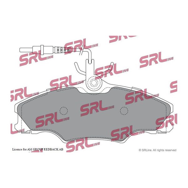 Bromsbeläggsats, Framaxel Srline S70-0512 SRLine