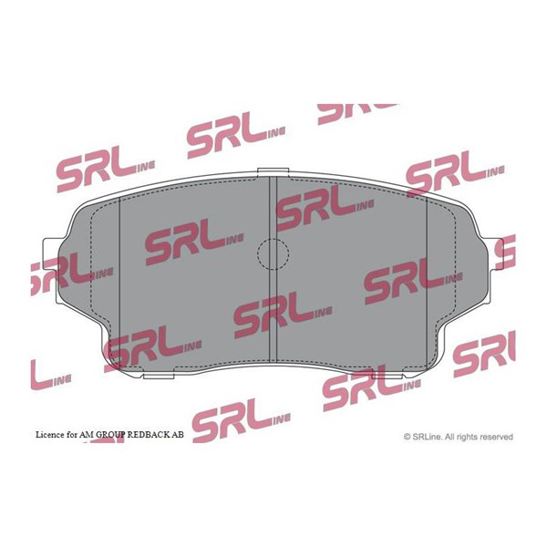 Bromsbeläggsats, Framaxel Srline S70-0526 SRLine