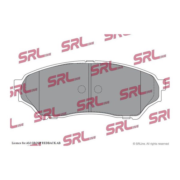 Bromsbeläggsats, Framaxel Srline S70-0530 SRLine
