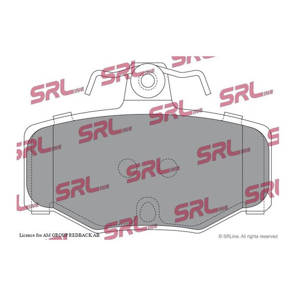 Bromsbeläggsats, Bakaxel Srline S70-1101 SRLine