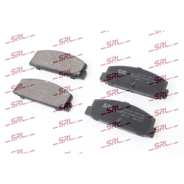 Bromsbeläggsats, Bakaxel Srline S70-1105 SRLine