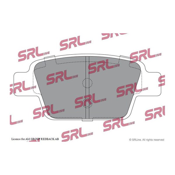 Bromsbeläggsats, Bakaxel Srline S70-1119 SRLine