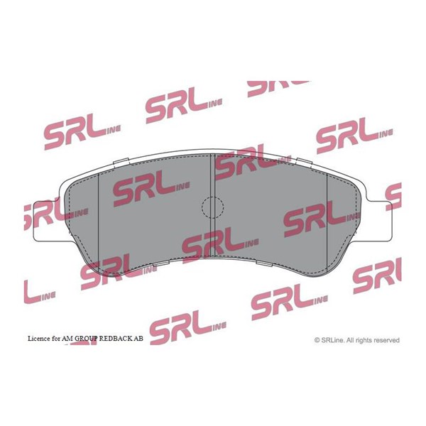 Bromsbeläggsats, Bakaxel Srline S70-1156 SRLine