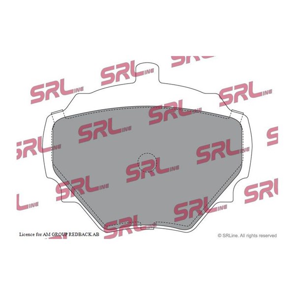 Bromsbeläggsats, Bakaxel Srline S70-1239 SRLine