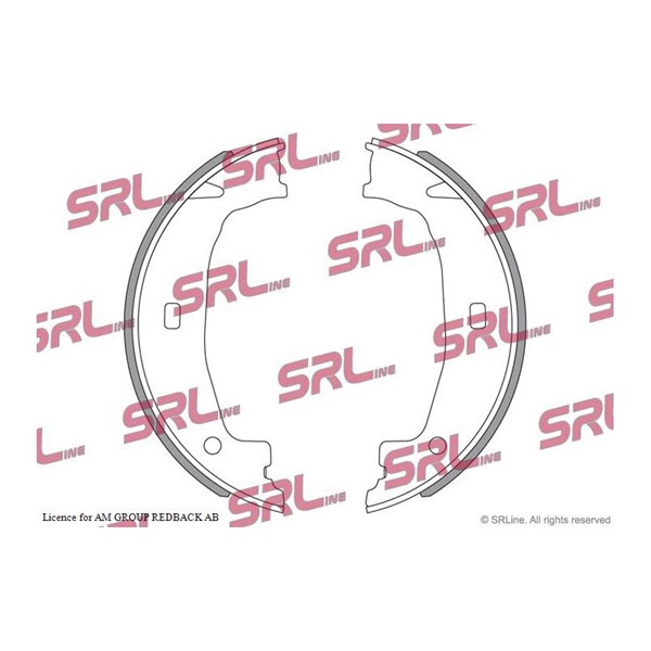 Bromsbackar, sats, Bakaxel Srline S72-1026 SRLine