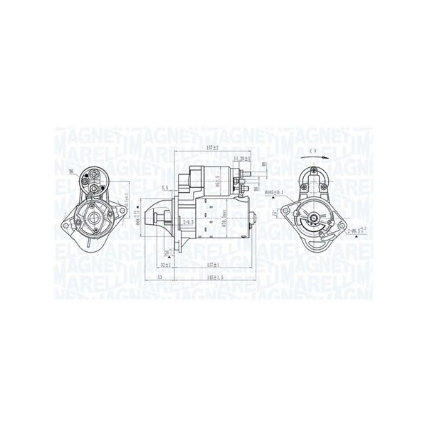 Startmotor 12V Magneti marelli 063725395010 MAGNETI MARELLI