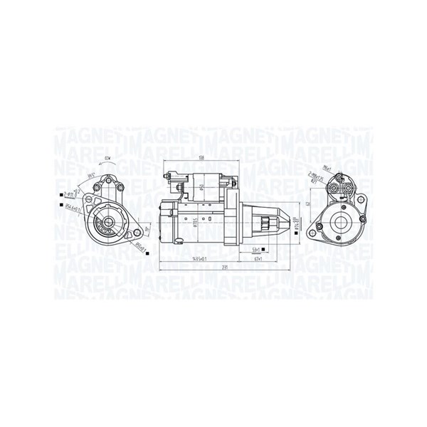 Startmotor 12V Magneti marelli 063725589010 MAGNETI MARELLI