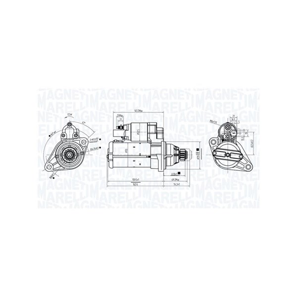 Startmotor 12V Magneti marelli 063725944010 MAGNETI MARELLI