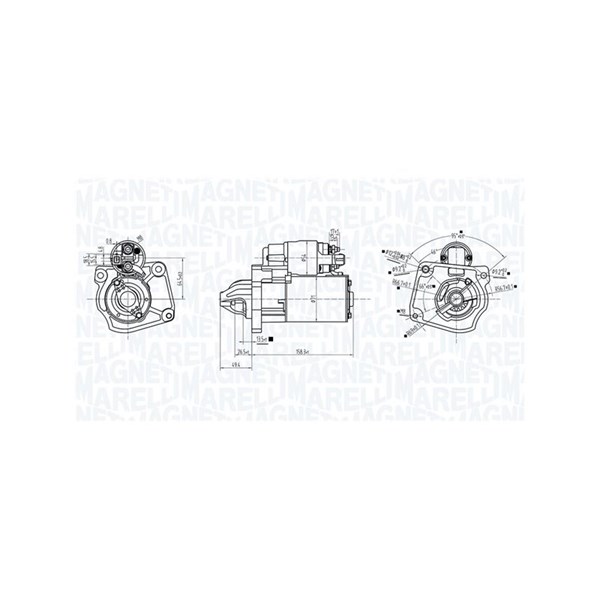 Startmotor 12V Magneti marelli 063726281010 MAGNETI MARELLI