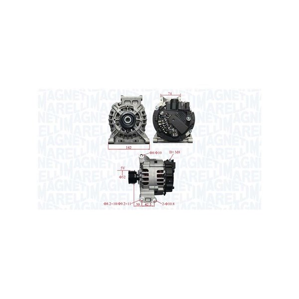 Generator 12V 90A Magneti marelli 063731875010 MAGNETI MARELLI