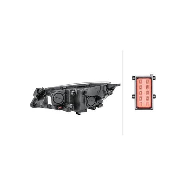 Strålkastare 12V, Höger Hella 1EG 010 011-321 HELLA Strålkastare 12V, Höger Hella 1EG 010 011-321 HELLA