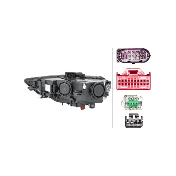 Strålkastare 12V, Höger Hella 1EL 010 740-581 HELLA Strålkastare 12V, Höger Hella 1EL 010 740-581 HELLA