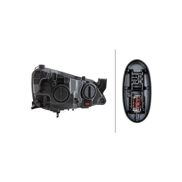 Strålkastare 12V, Vänster Hella 1ZT 010 012-411 HELLA Strålkastare 12V, Vänster Hella 1ZT 010 012-411 HELLA
