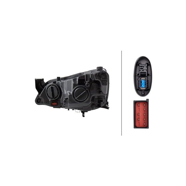 Strålkastare 12V, Höger Hella 1ZT 010 012-421 HELLA Strålkastare 12V, Höger Hella 1ZT 010 012-421 HELLA