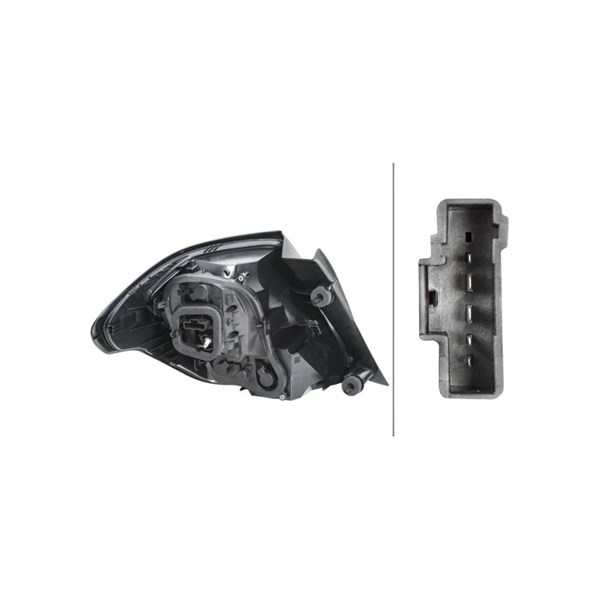 Baklykta 12V, Vänster Hella 2SD 354 833-031 HELLA