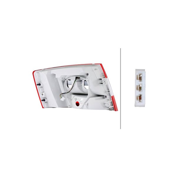 Baklykta 12V, Höger Hella 2SK 011 082-101 HELLA