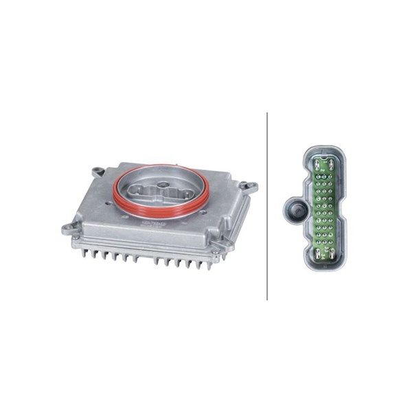 Styrdon, huvudstrålkastare 12V, Tvåsidig Hella 5DF 011 094-111 HELLA Styrdon, huvudstrålkastare 12V, Tvåsidig Hella 5DF 011 094-111 HELLA