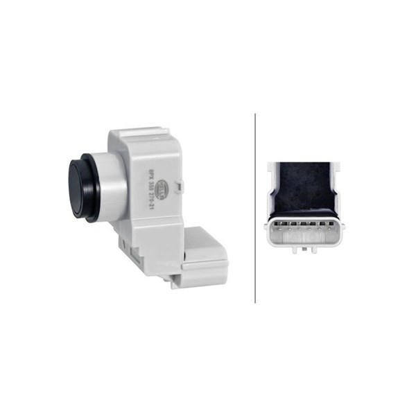Sensor, parkeringshjälp, Bak, Tvåsidig Hella 6PX 358 270-211 HELLA