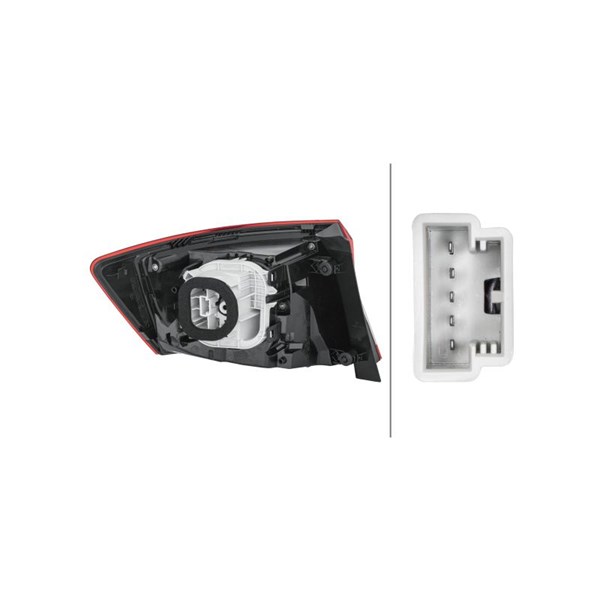 Baklykta 12V, Höger Hella 9EL 354 856-021 HELLA