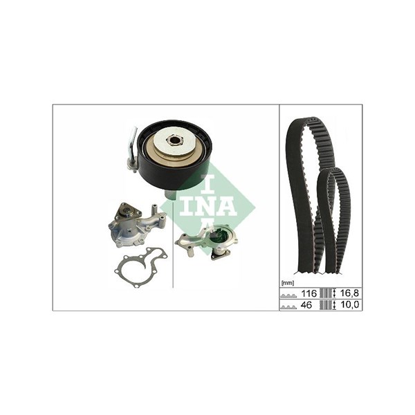 Kamremskit med vattenpump Ina 530 0841 30 INA