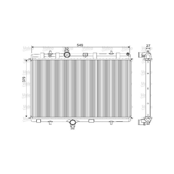 Kylare, motorkylning Valeo 733101 VALEO
