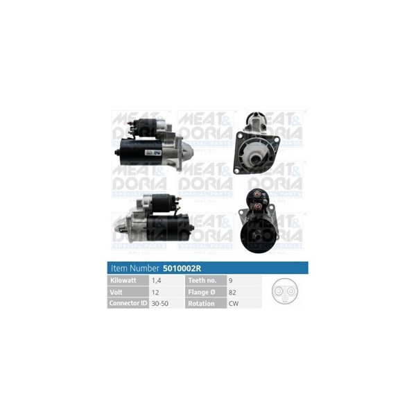 Startmotor 12V Meat & doria 5010002R MEAT & DORIA