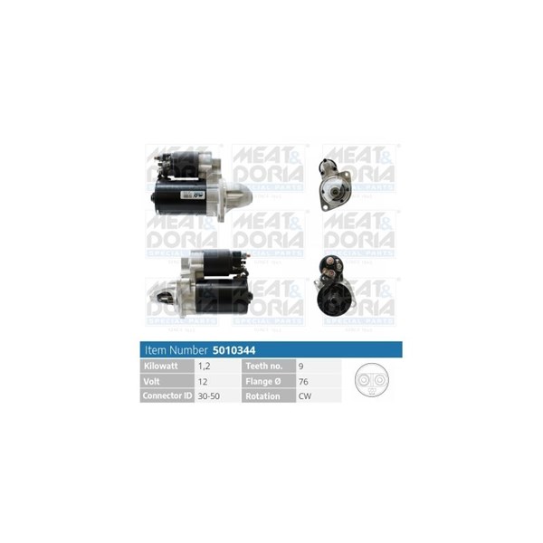 Startmotor 12V Meat & doria 5010344 MEAT & DORIA