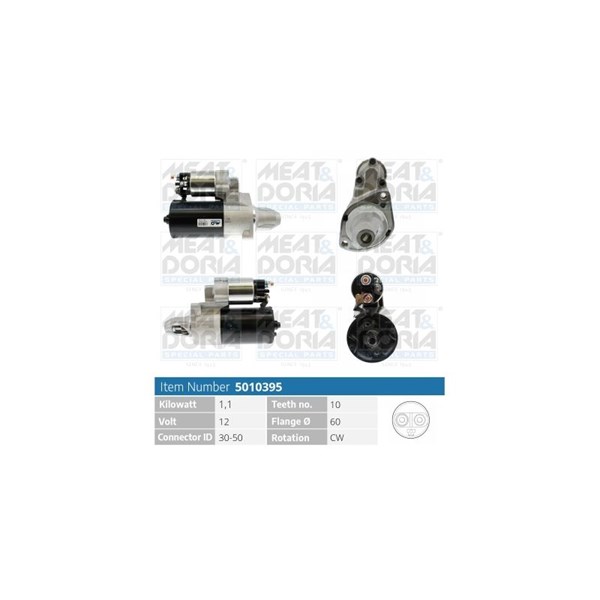 Startmotor 12V Meat & doria 5010395 MEAT & DORIA