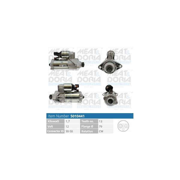 Startmotor 12V Meat & doria 5010441 MEAT & DORIA