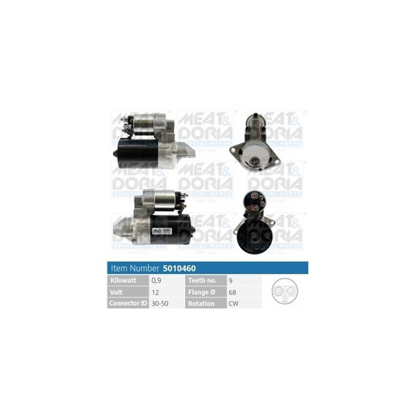 Startmotor 12V Meat & doria 5010460 MEAT & DORIA