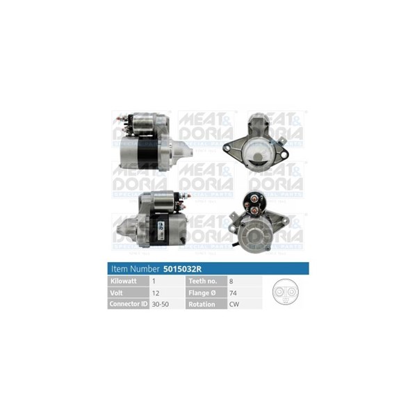 Startmotor 12V Meat & doria 5015032R MEAT & DORIA