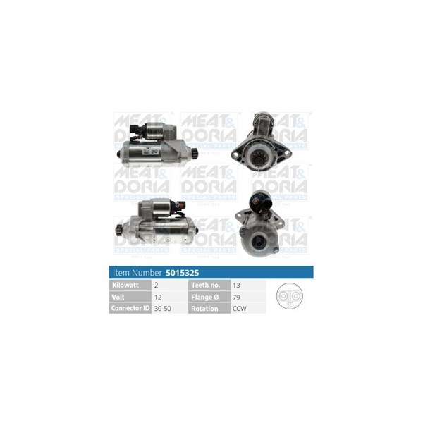 Startmotor 12V Meat & doria 5015325 MEAT & DORIA