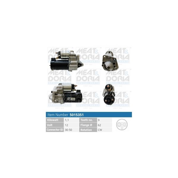 Startmotor 12V Meat & doria 5015351 MEAT & DORIA