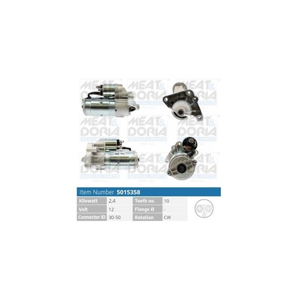 Startmotor 12V Meat & doria 5015358 MEAT & DORIA